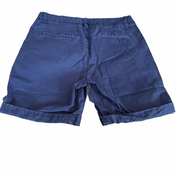 Old Navy Navy Blue Roll Up Bermuda Shorts 2 - Picture 6 of 6